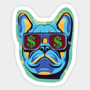 MoneyBag Frenchie Sticker